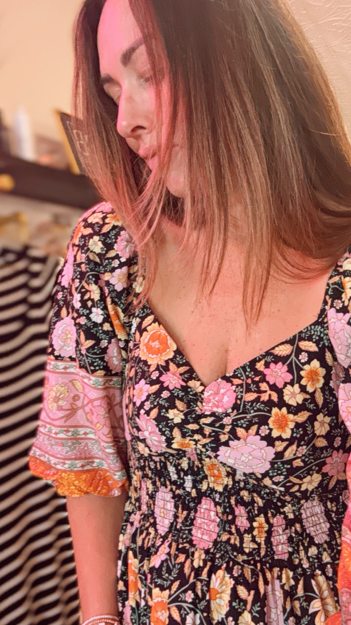 Boho Botanical Dress