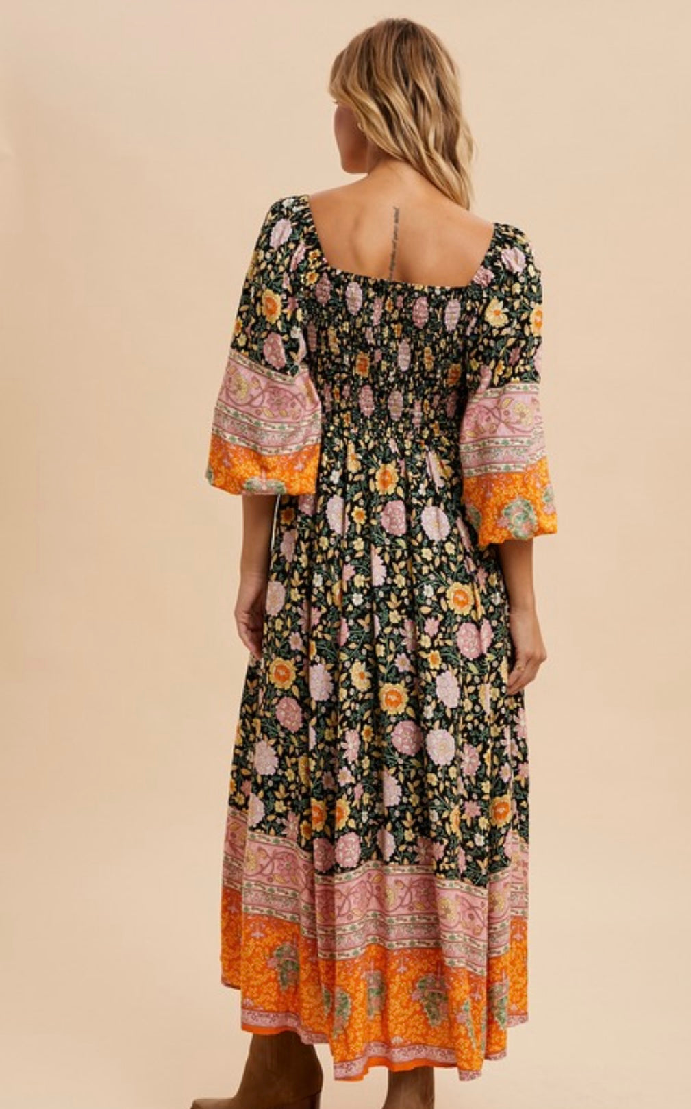 Boho Botanical Dress