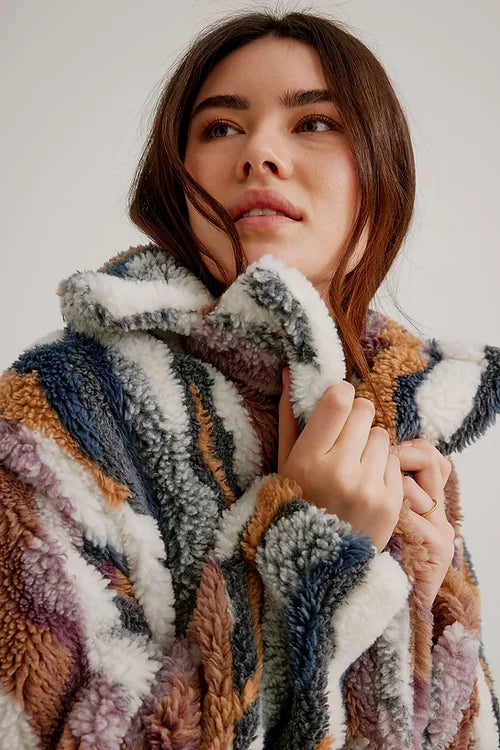 Multi Faux Fur Coat – Hello by Lauren