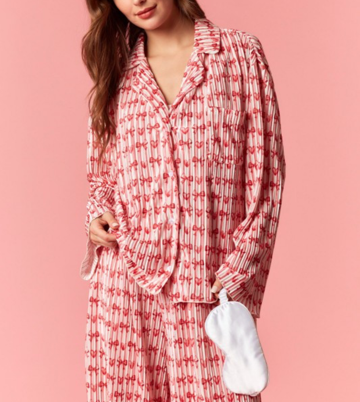 Heart and Bows Pleated Pjs