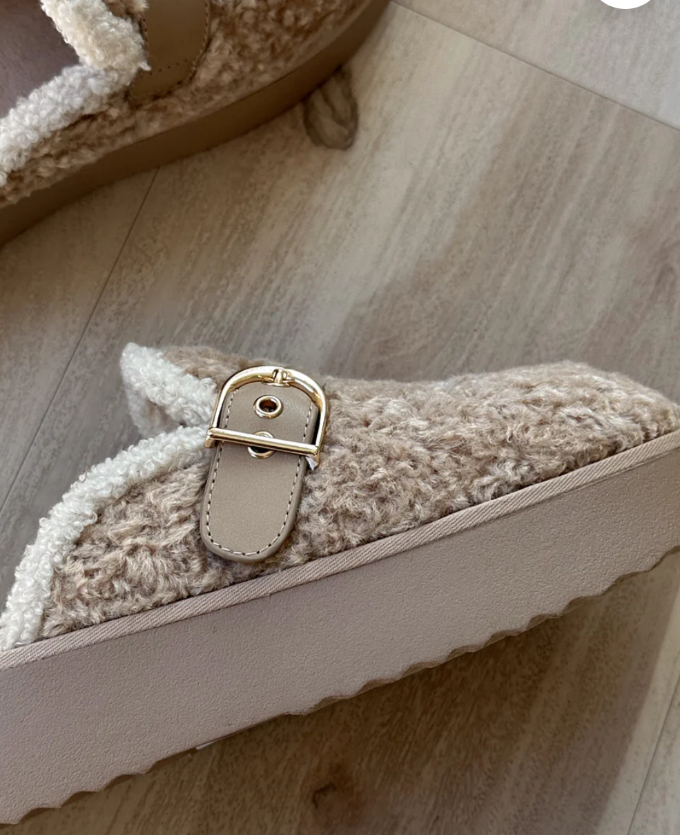 Sugary Shearling Mules