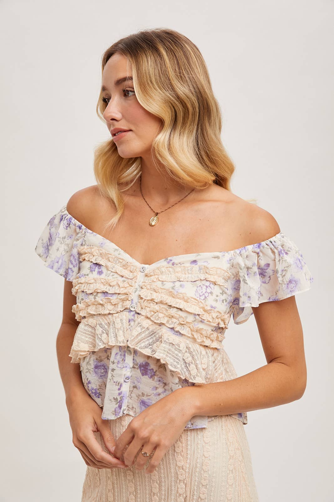Violet Lace Top