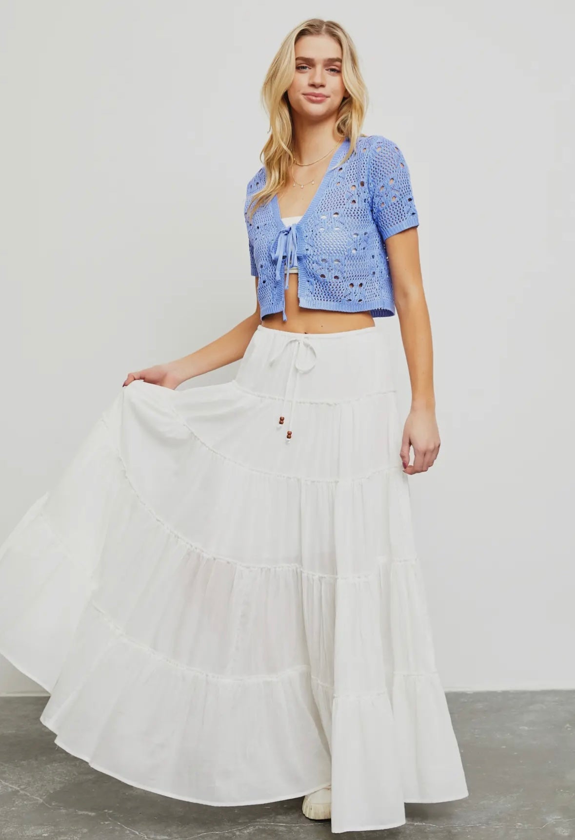 Tiered Maxi Skirt