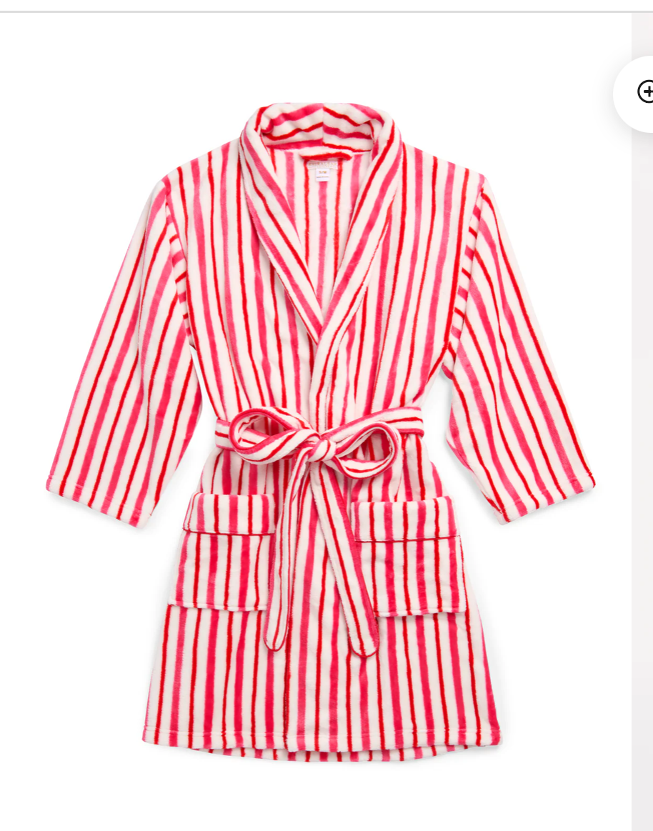 Candy Cane Striped Robe