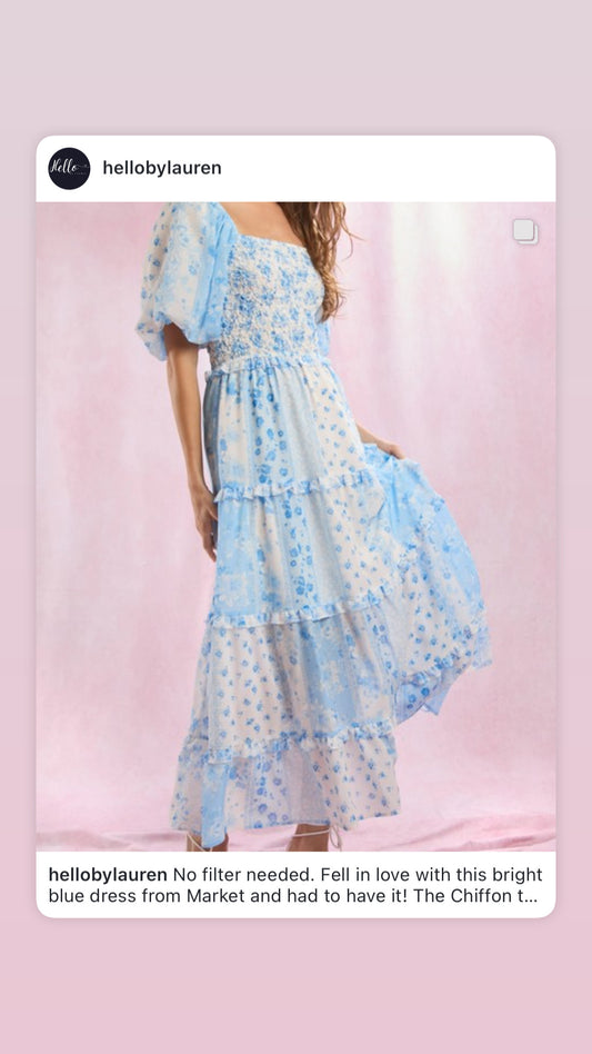 Baby Blues Maxi Dress