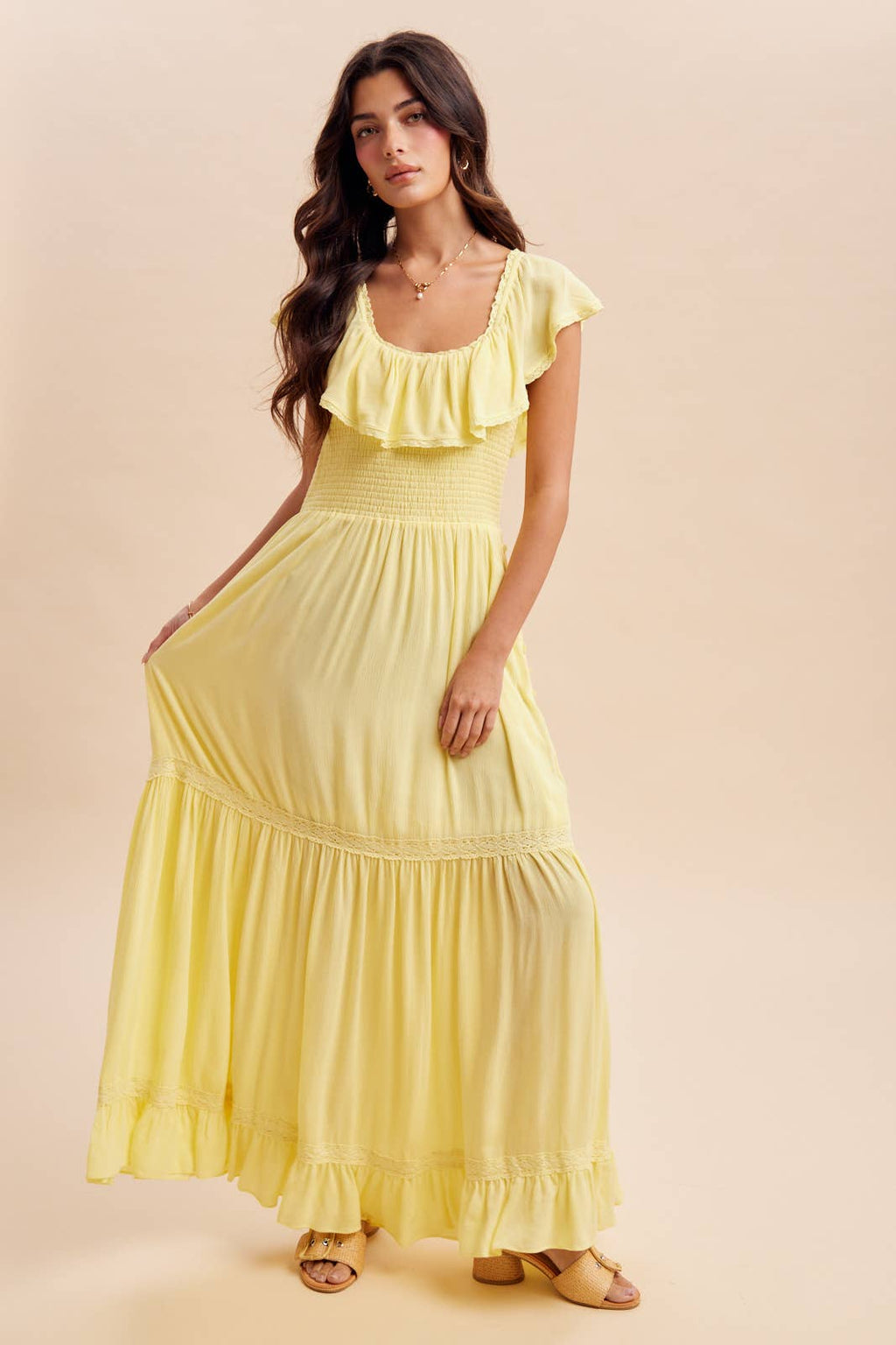 LEMON WATER MAXI DRESS