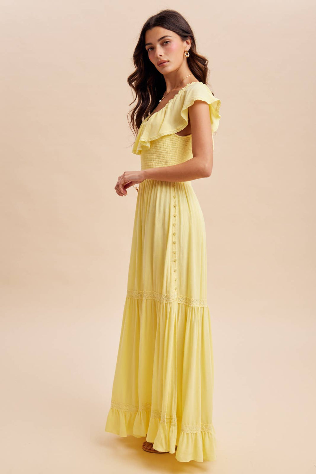 LEMON WATER MAXI DRESS