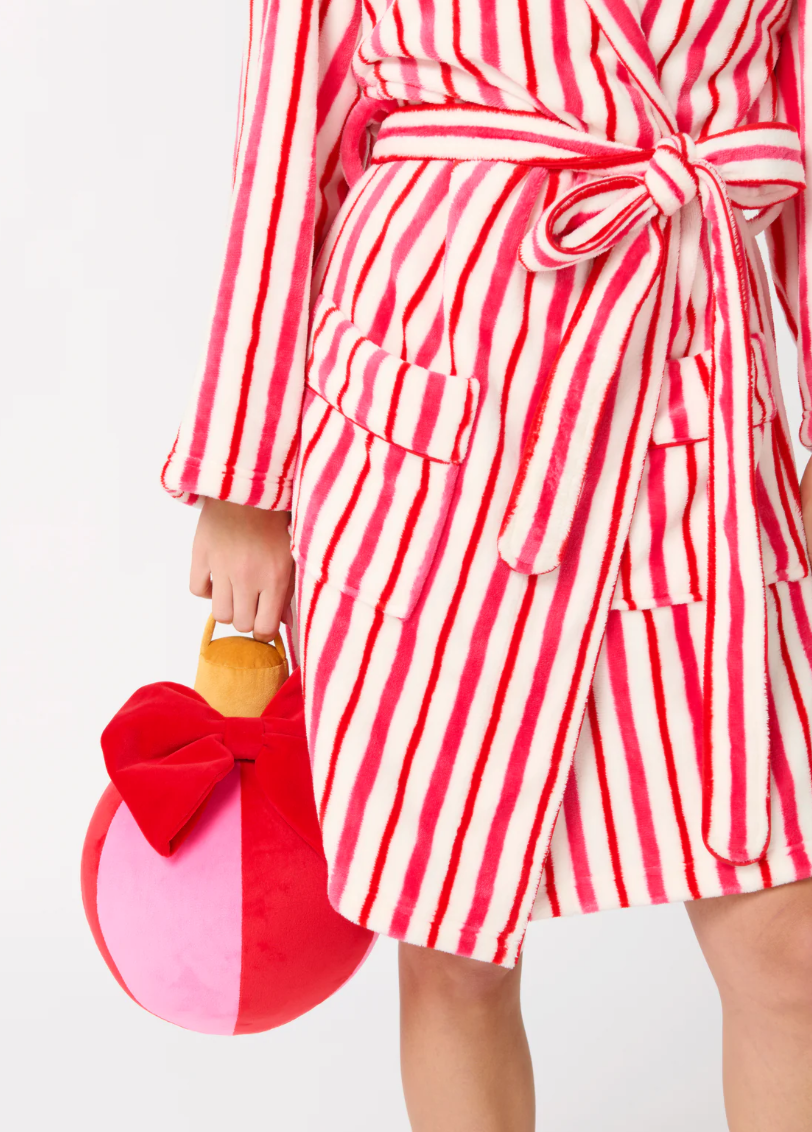 Candy Cane Striped Robe