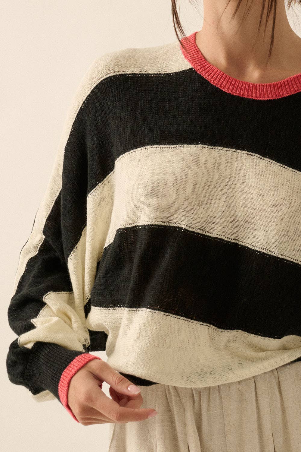 Stripe This Way Thin Sweater