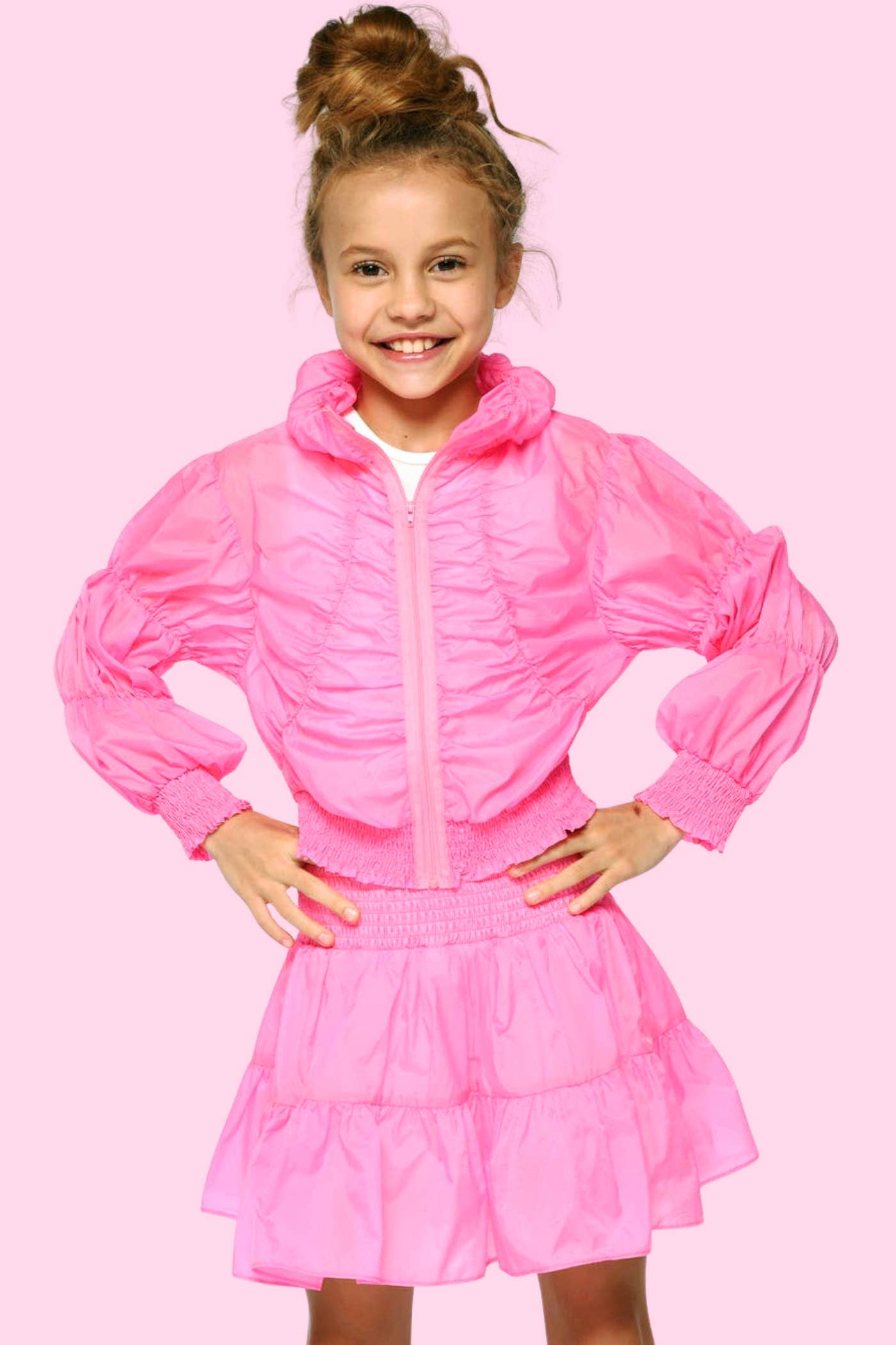 Tween RUCHED PARACHUTE JACKET