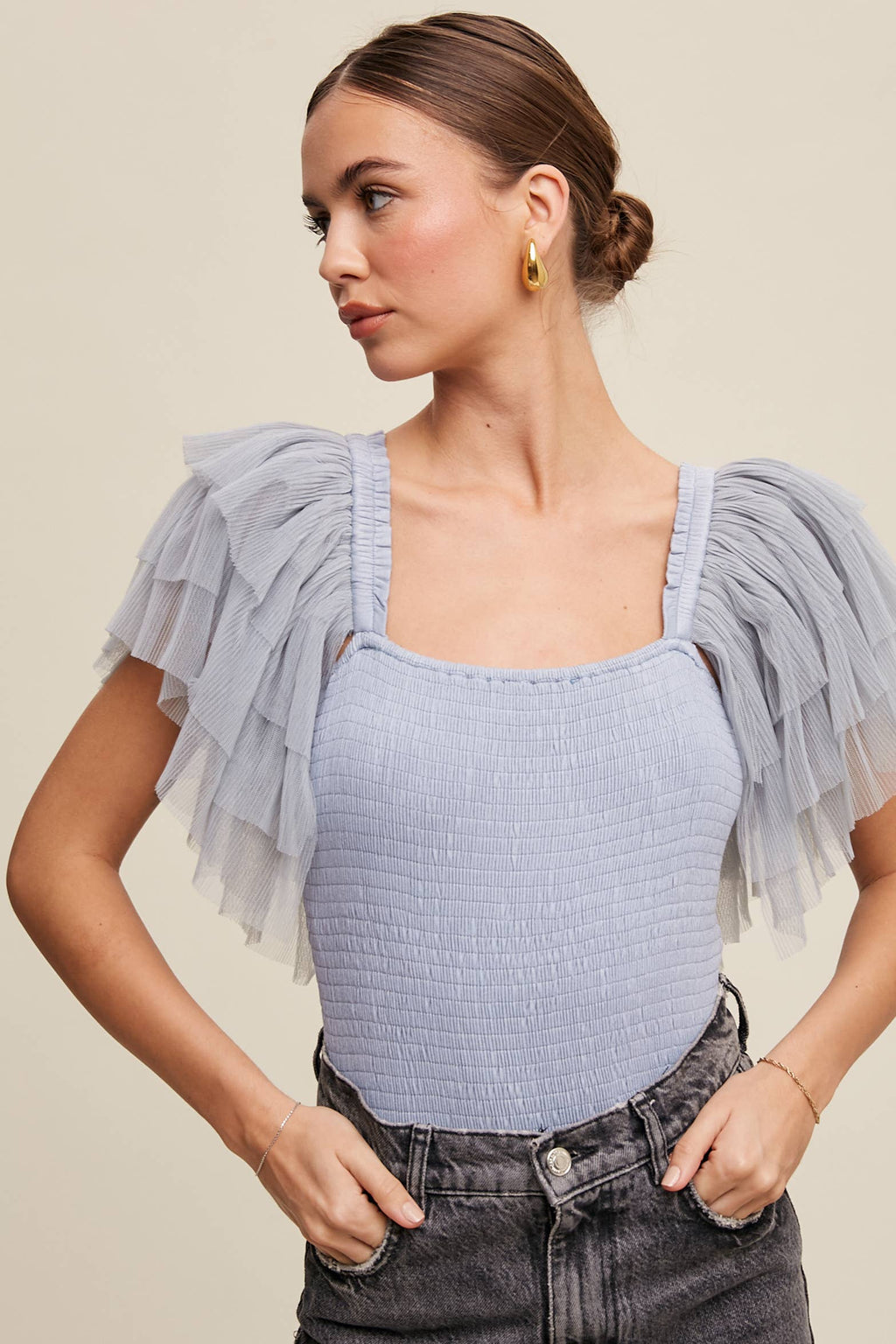 Bodysuit Dusty Blue