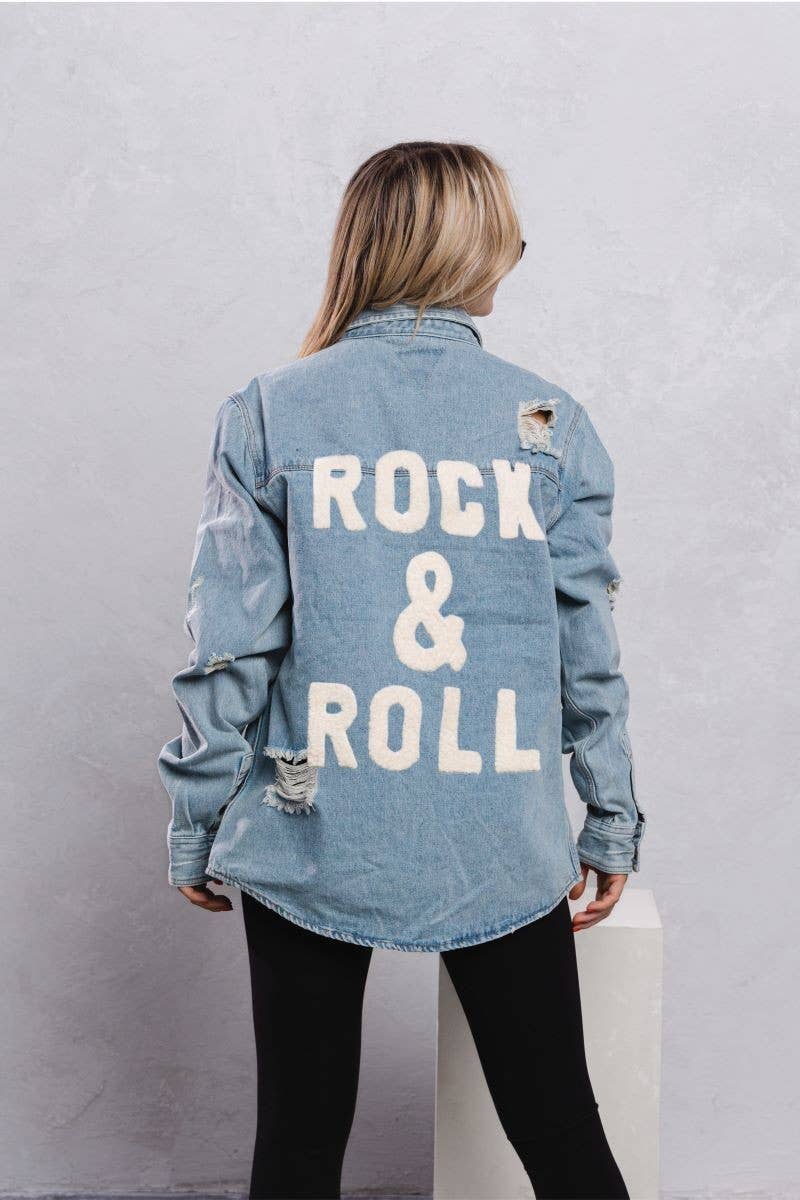 Rock and Roll Denim Jacket-Pre Order Now!