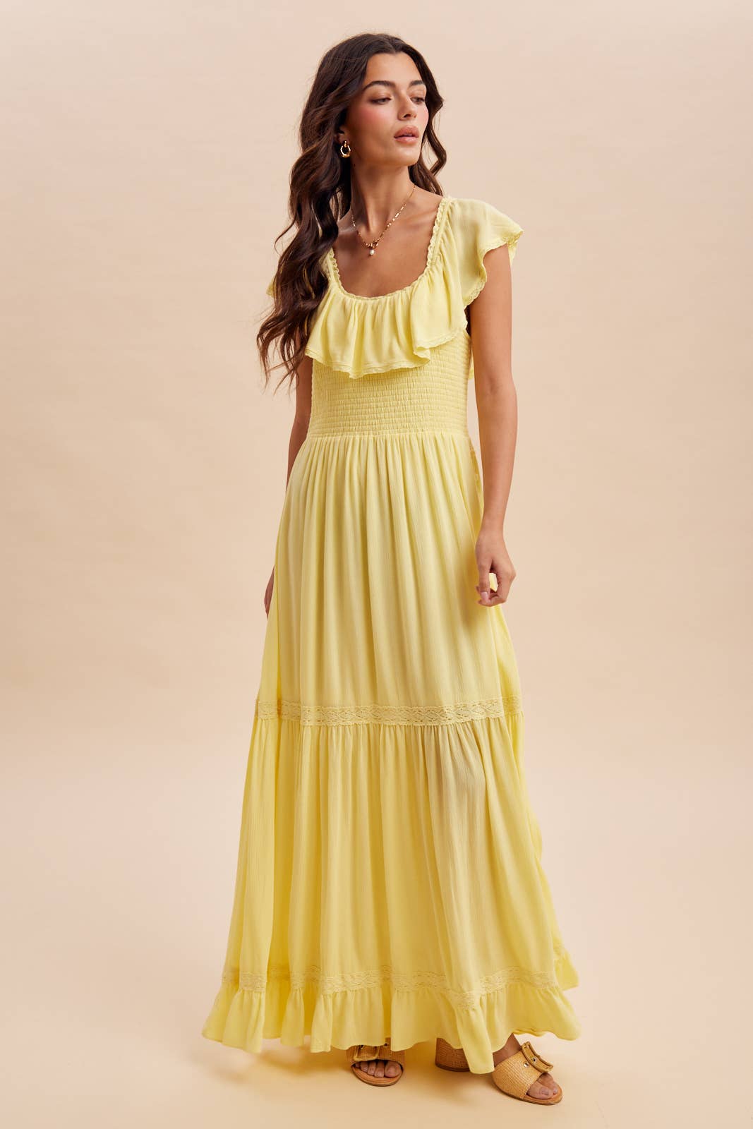 LEMON WATER MAXI DRESS