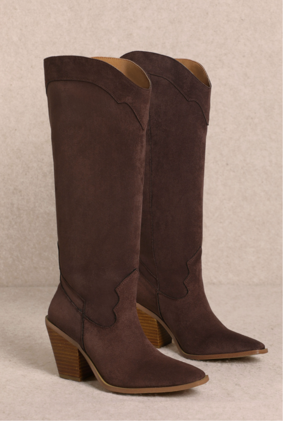 Classy Dark Brown Suede Boots