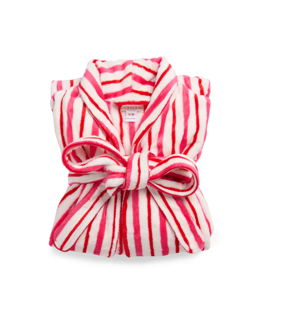 Candy Cane Striped Robe