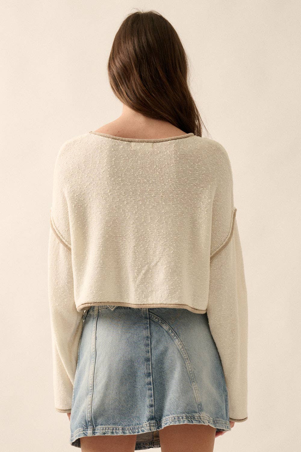 Loose Knit Boat Neck Sweater