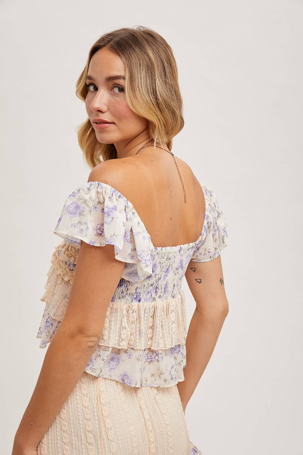Violet Lace Top