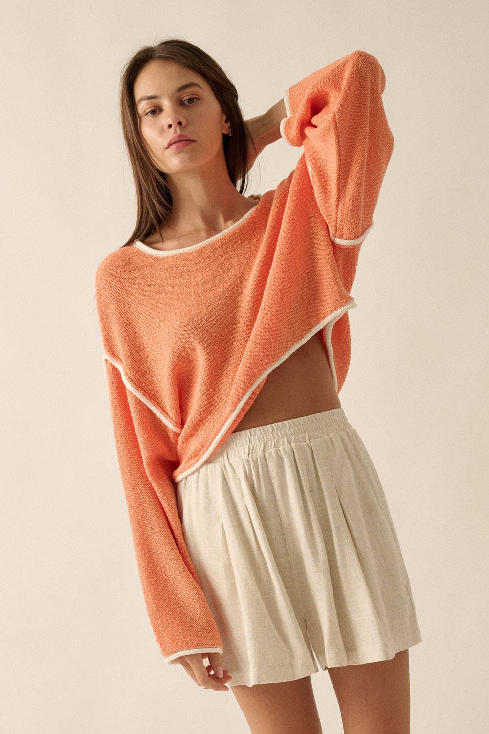 Loose Knit Boat Neck Sweater