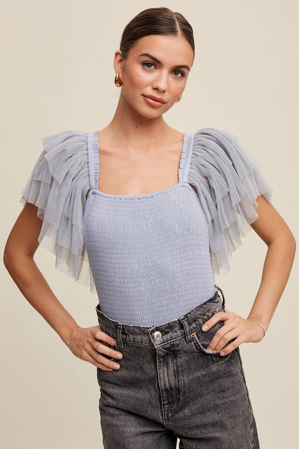 Bodysuit Dusty Blue