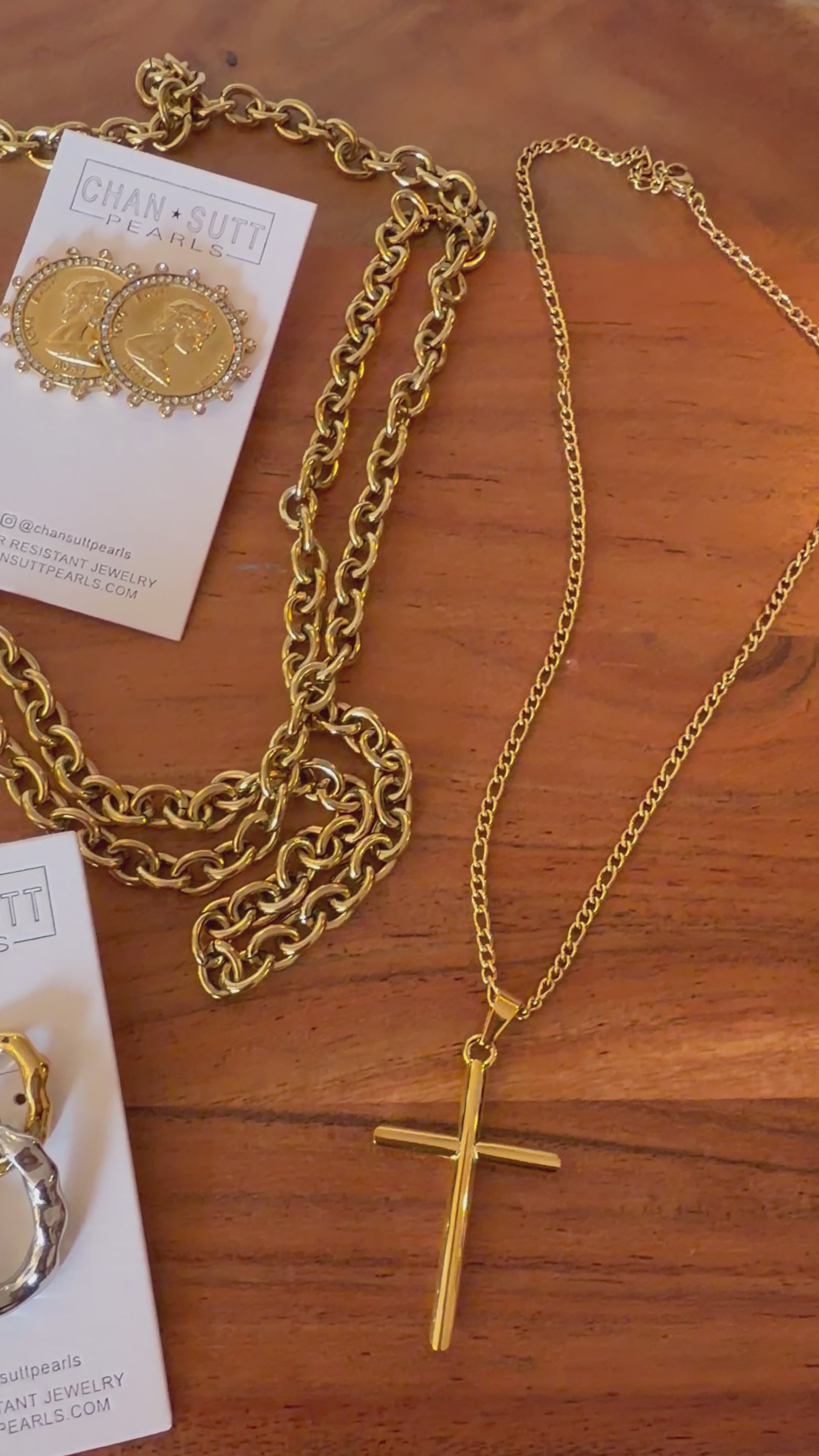 Tarnish Free XL Coin Necklace