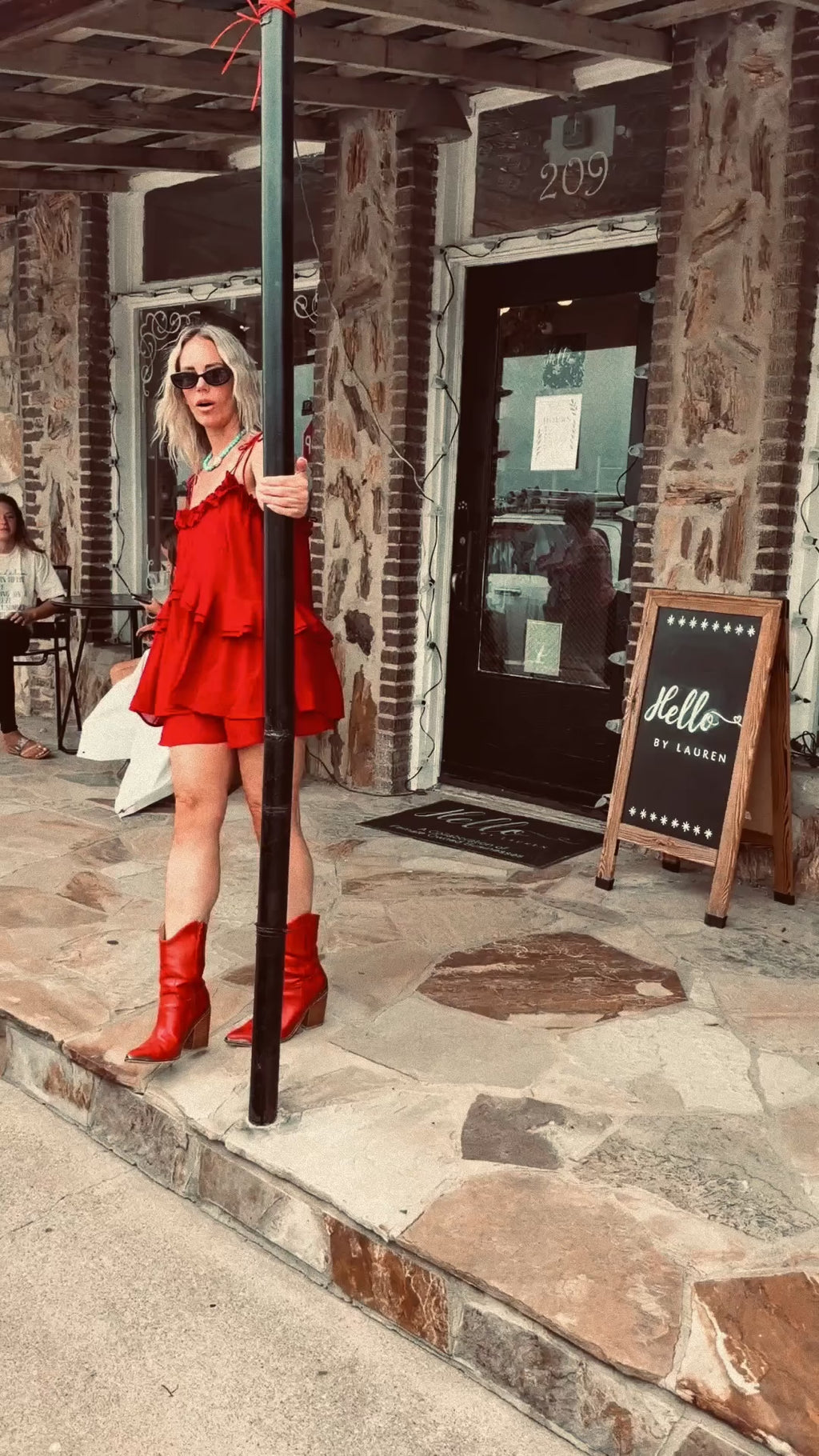 Ruby Red Romper Dress