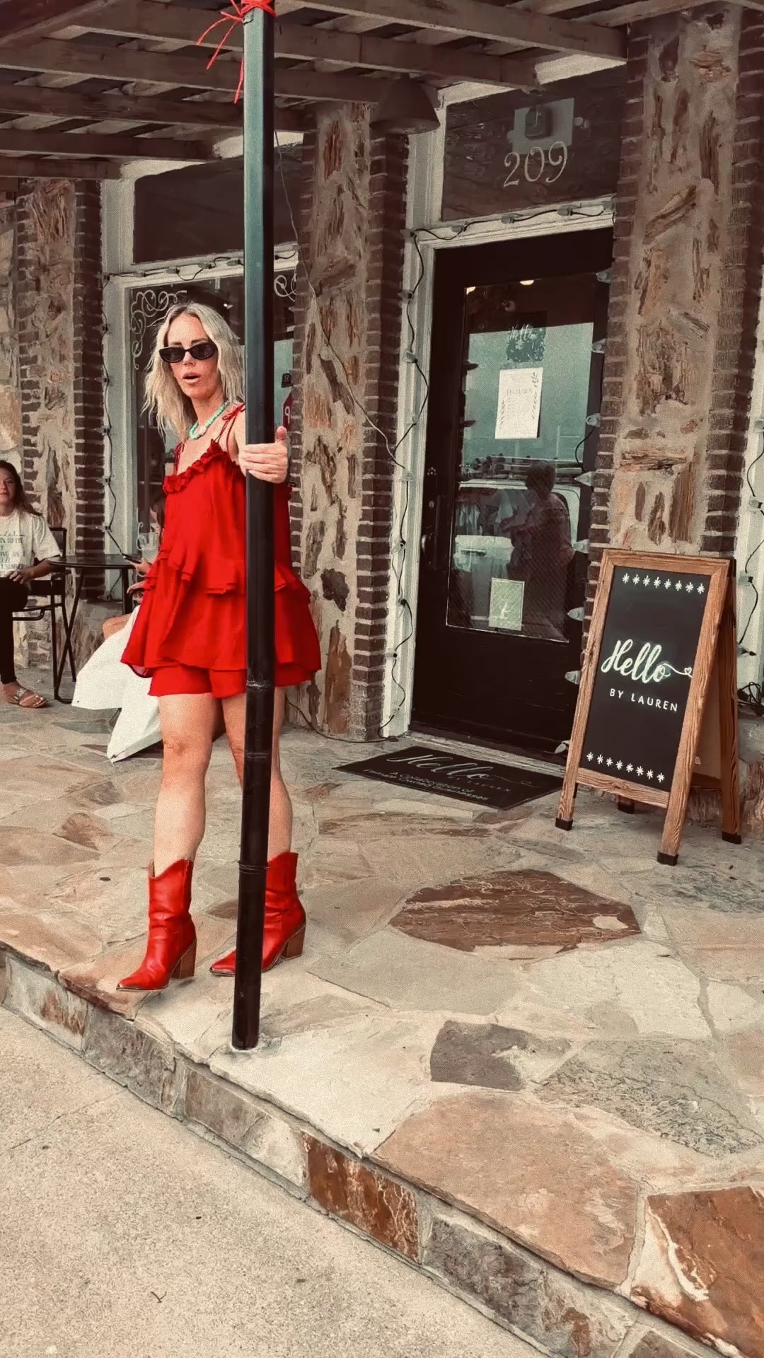 Ruby Red Romper Dress